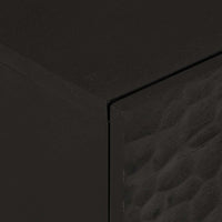 Credenza Nera 80x33x75 cm in Legno Massello di Mango 356846