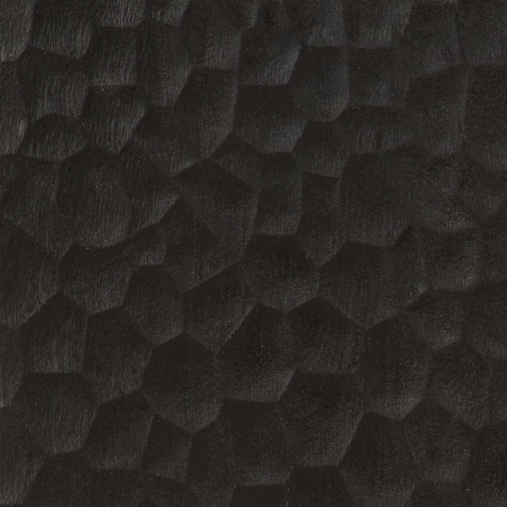 Credenza Nera 80x33x75 cm in Legno Massello di Mango 356846