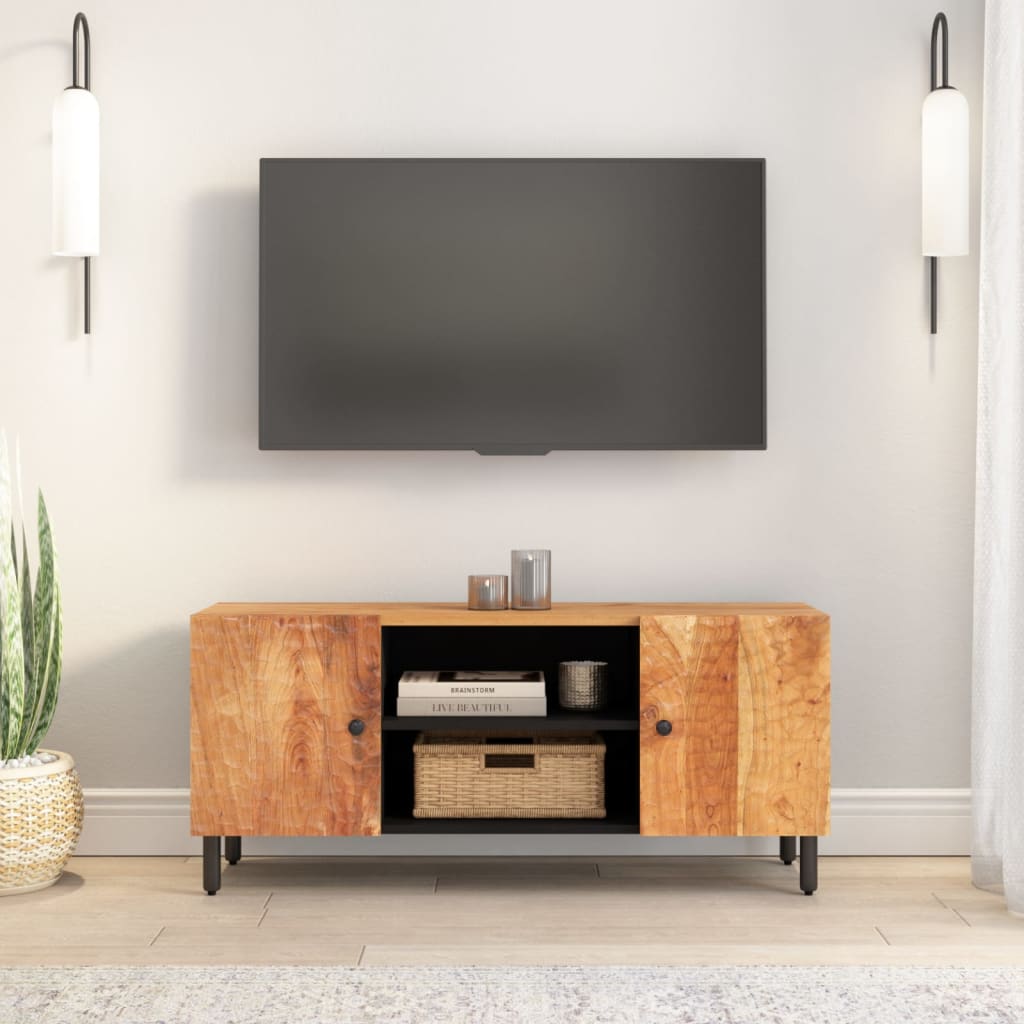 Mobile Porta TV-Mobile per TV-Credenza TV 105x33x46 cm in Legno Massello di Acacia 342073