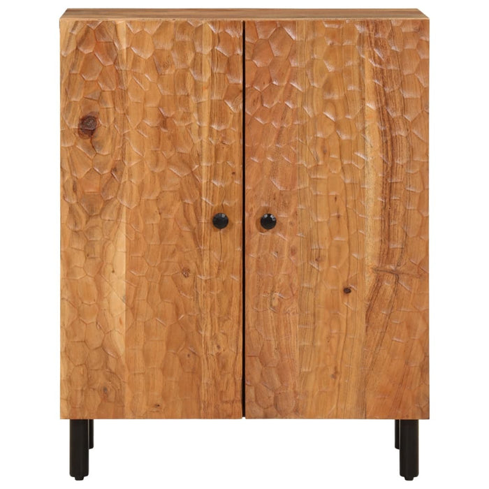 Credenza-Buffet-Armadio da cucina 60x33x75 cm in Legno Massello di Acacia 698011