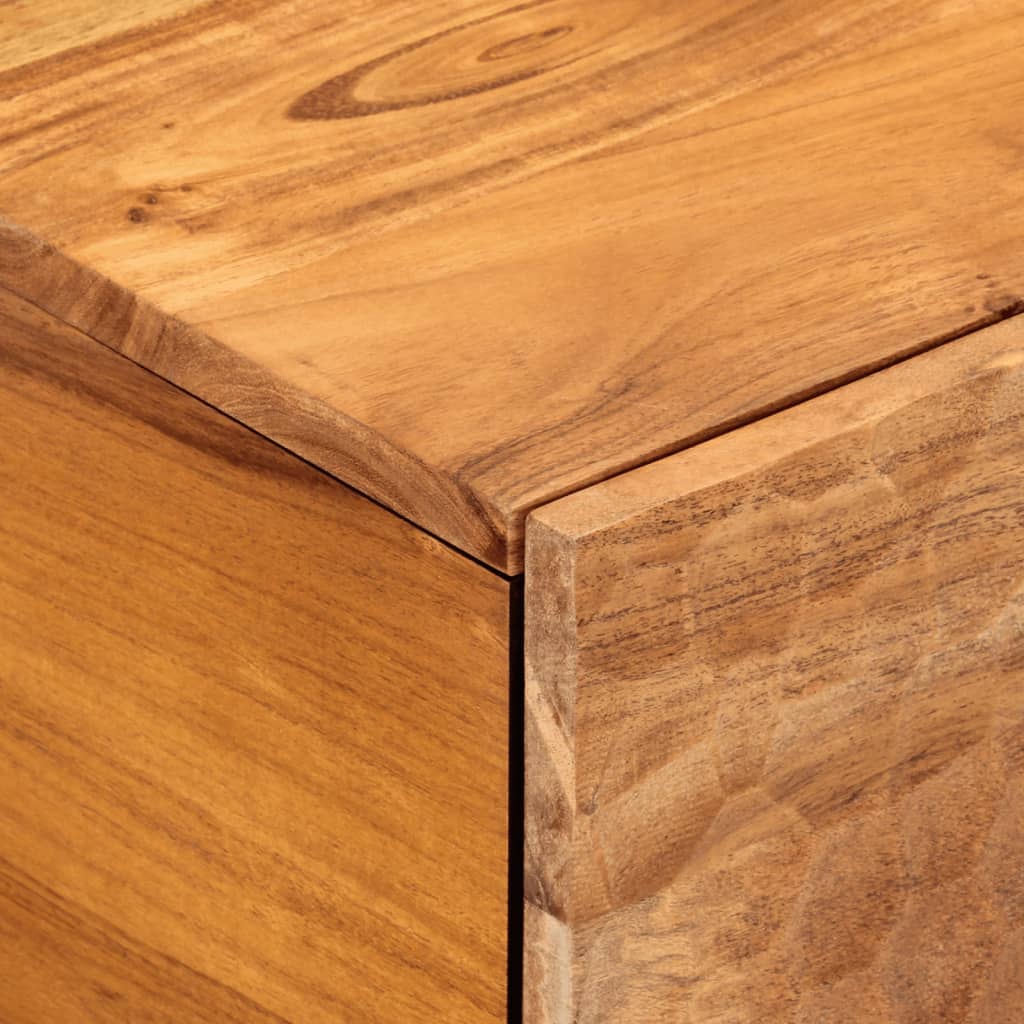 Tavolino da Salotto-Tavolino da soggiorno-Tavolo 80x50x40 cm Legno Massello di Acacia 600705