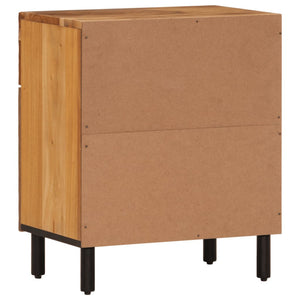 Comodino 50x33x60 cm in Legno Massello di Acacia 356863