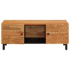 Tavolino-Tavolino da soggiorno-Tavolo 100x54x40 cm in Legno Massello di Acacia