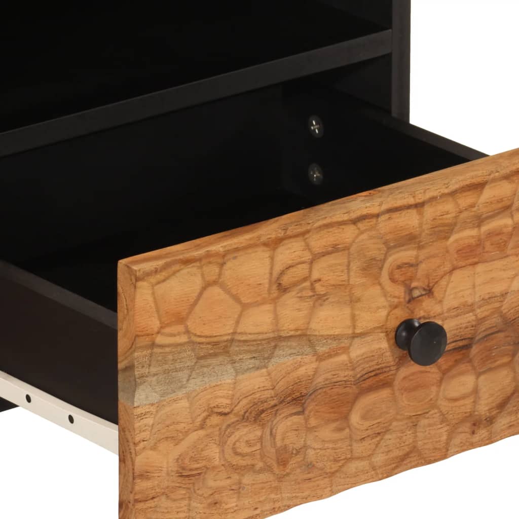 Tavolino da Salotto-Tavolino da soggiorno-Tavolo 80x54x40 cm in Legno Massello di Acacia