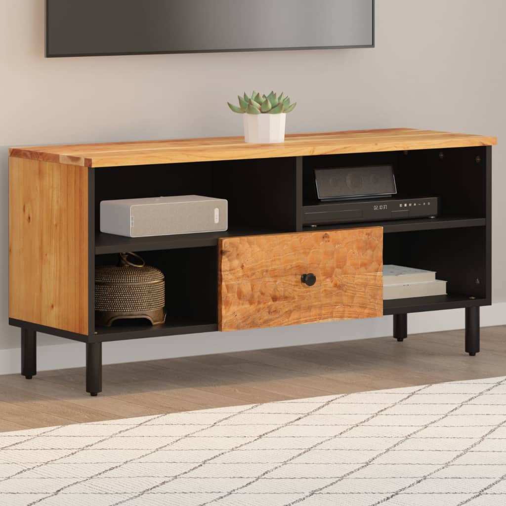 Mobile Porta TV-Mobile per TV-Credenza TV 100x33x46 cm in Legno Massello di Acacia 222525