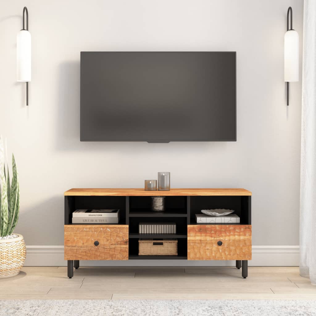 Mobile Porta TV-Mobile per TV-Credenza TV 100x33x46 cm in Legno Massello di Acacia 218832
