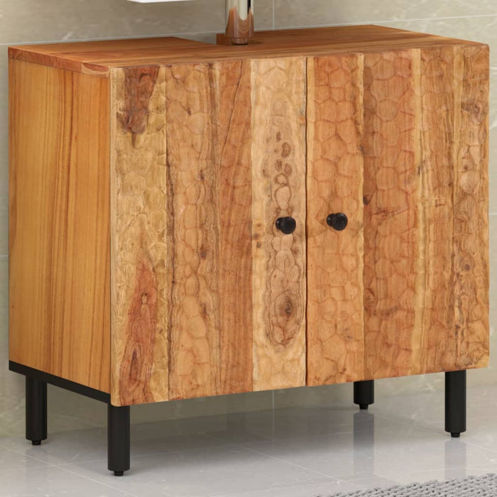 Mobile Lavabo da Bagno 62x33x58cm in Legno Massello di Acaciacod mxl 111443