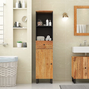 Mobile da Bagno 38x33x160 cm in Legno Massello di Acacia 356877