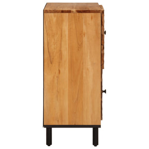 Credenza-Buffet-Armadio da cucina 80x33x75 cm in Legno Massello di Acacia
