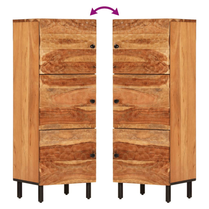 Credenza 40x33x110 cm in Legno Massello di Acacia 356884