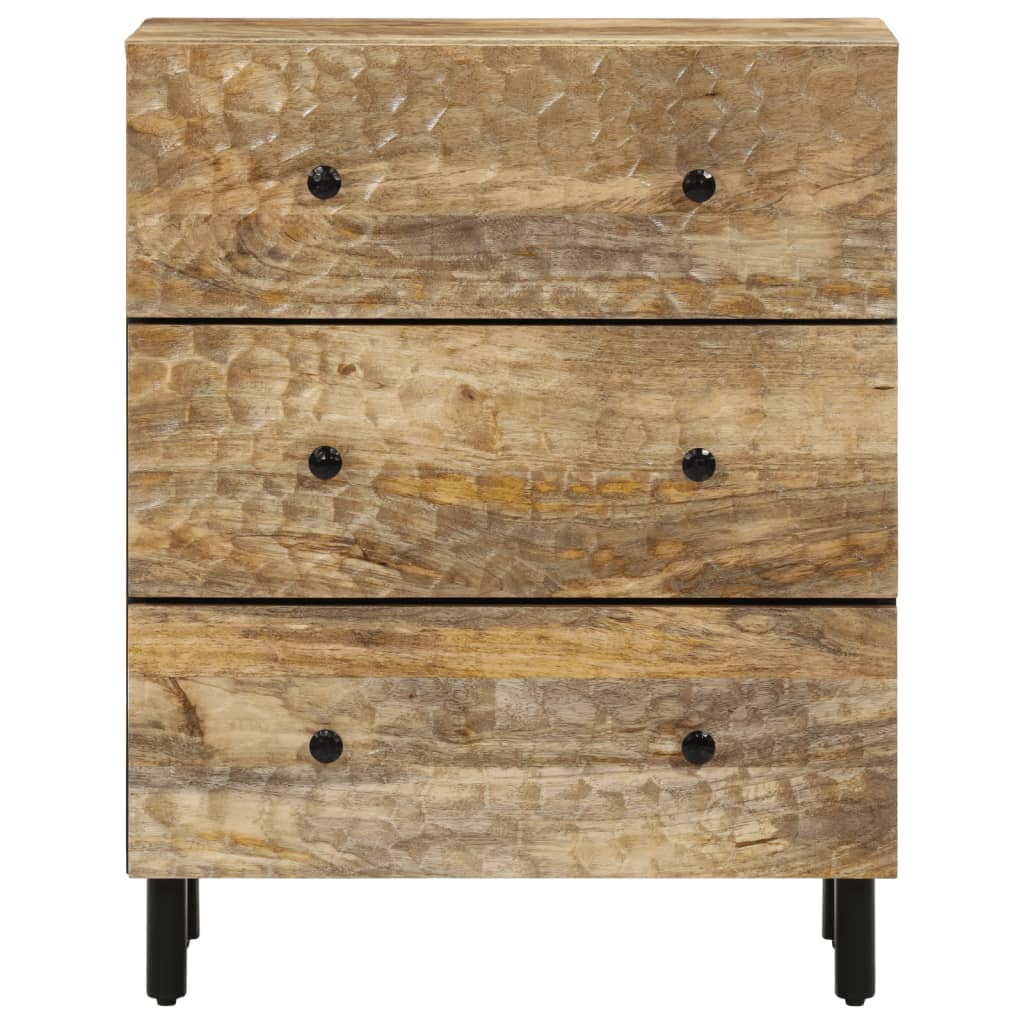 Credenza-Buffet-Armadio da cucina 60x33x75 cm in Legno Massello di Mango 369817
