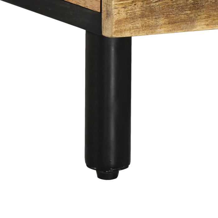 Tavolino da Salotto-Tavolino da soggiorno-Tavolo 80x50x40 cm Legno Massello di Mango 565945