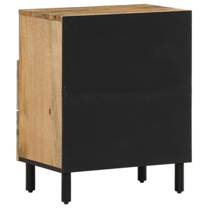 Comodino 50x33x60 cm in Legno Massello di Mango 356901