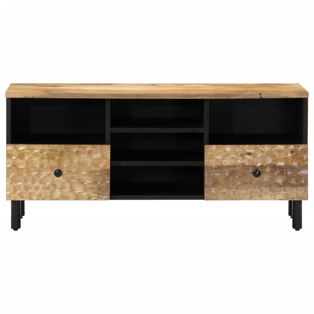 Mobile Porta TV-Mobile per TV-Credenza TV 100x33x46 cm in Legno Massello di Mango 687650