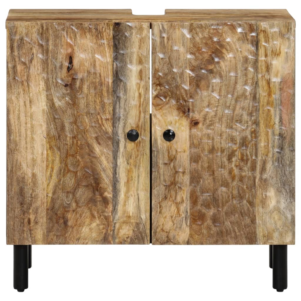 Mobile Lavabo da Bagno 62x33x58cm in Legno Massello di Mango 356910