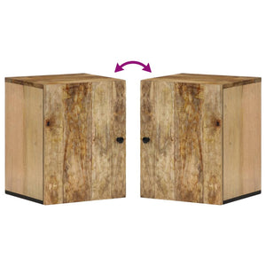 Mobile da Bagno a Parete 38x33x48 cm in Legno Massello di Mango 356911