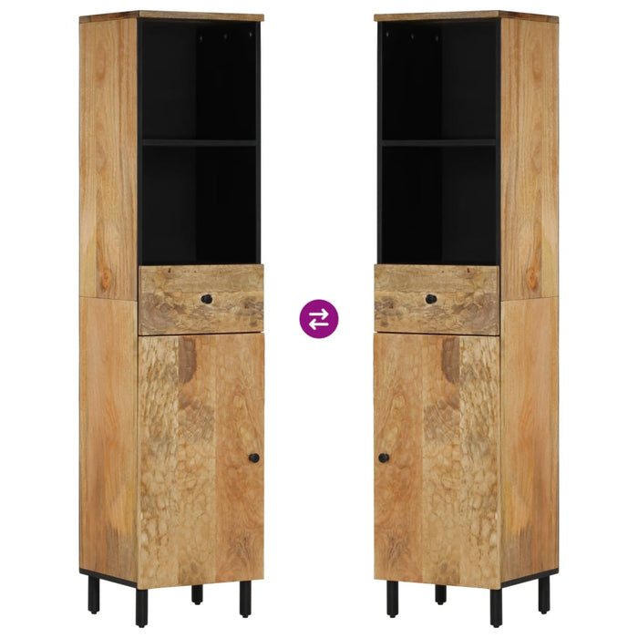 Mobile da Bagno 38x33x160 cm in Legno Massello di Mango 356913