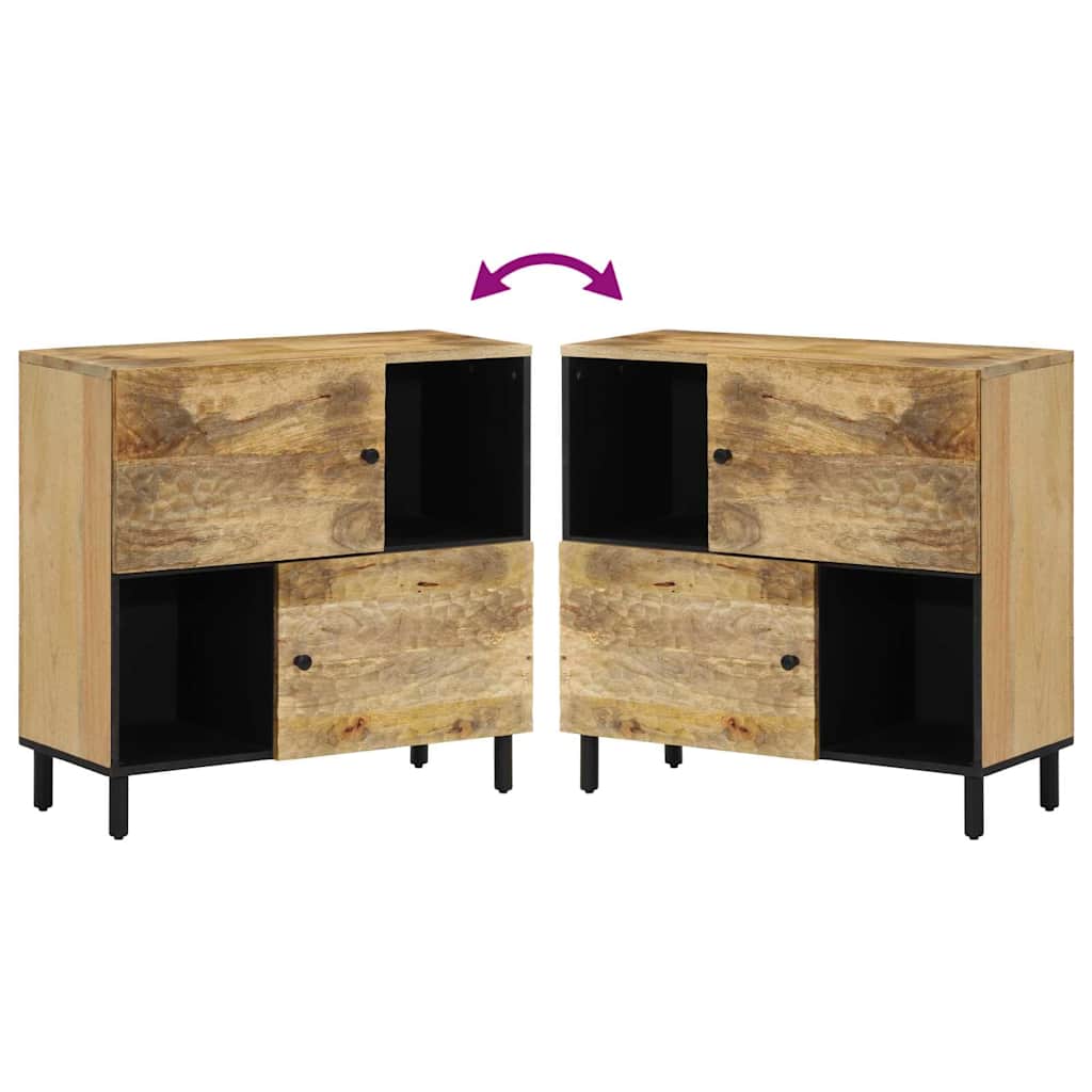 Credenza 80x33x75 cm in Legno Massello di Mango 356918
