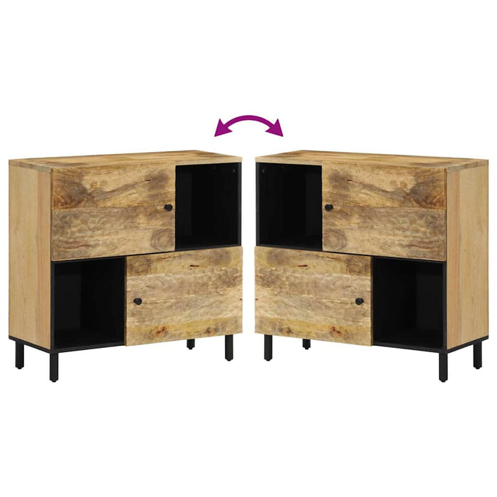 Credenza 80x33x75 cm in Legno Massello di Mango 356918