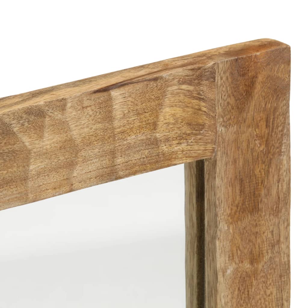 Specchio da bagno-Specchio per Bagno 50x70x2,5 cm Legno Massello di Mango e Vetro 998729