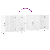 Credenza Bianca 90x34x80 cm in Legno Multistrato 828076