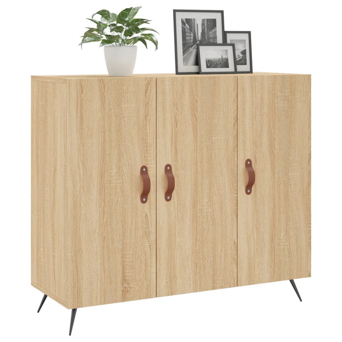 vidaXL Credenza Rovere Sonoma 90x34x80 cm in Legno Multistrato