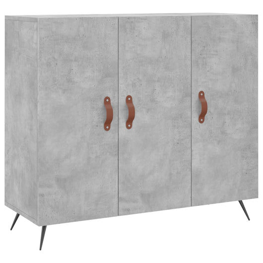 Credenza cassettiera mobile contenitore organizer cucina soggiorno salotto 90 x 34 x 80 cm legno ingegnerizzato grigio 02_0032120