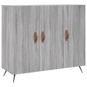 Credenza Grigio Sonoma 90x34x80 cm in Legno Multistrato 828082