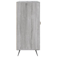 Credenza Grigio Sonoma 90x34x80 cm in Legno Multistrato 828082
