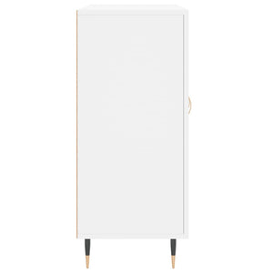 vidaXL Credenza Bianca 90x34x80 cm in Legno Multistrato