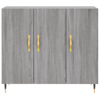 Credenza Grigio Sonoma 90x34x80 cm in Legno Multistrato 828090