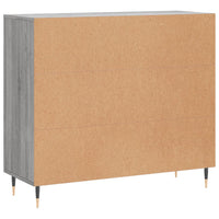 Credenza Grigio Sonoma 90x34x80 cm in Legno Multistrato 828090