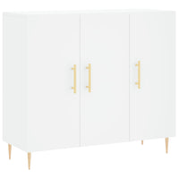 Credenza Bianca 90x34x80 cm in Legno Multistrato 828092