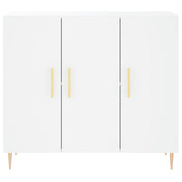 Credenza Bianca 90x34x80 cm in Legno Multistrato 828092