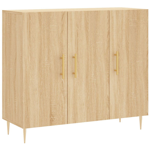 Credenza-Buffet-Armadio da cucina Rovere Sonoma 90x34x80 cm in Legno Multistrato 806979