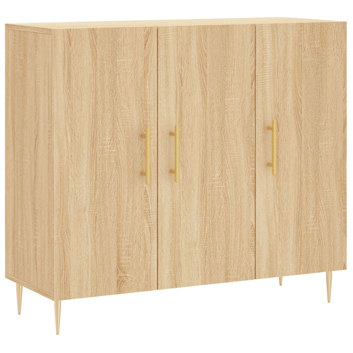 Credenza Rovere Sonoma 90x34x80 cm in Legno Multistrato 828095
