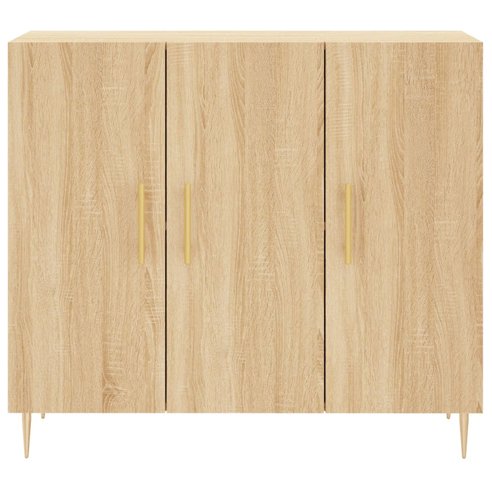 Credenza Rovere Sonoma 90x34x80 cm in Legno Multistrato 828095