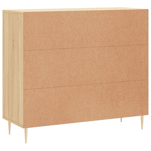 Credenza Rovere Sonoma 90x34x80 cm in Legno Multistrato 828095