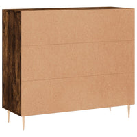 vidaXL Credenza Rovere Fumo 90x34x80 cm in Legno Multistrato