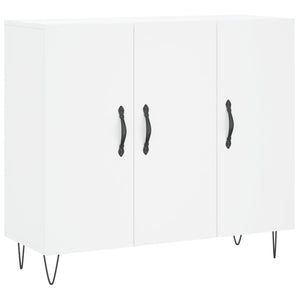 Credenza Bianca 90x34x80 cm in Legno Multistrato 828100