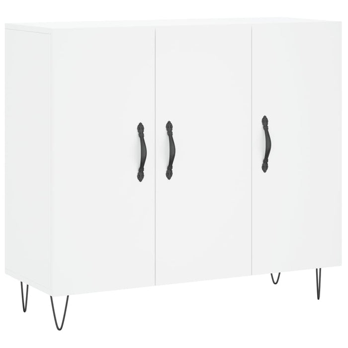 Credenza Bianca 90x34x80 cm in Legno Multistrato 828100