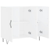 Credenza Bianca 90x34x80 cm in Legno Multistrato 828100