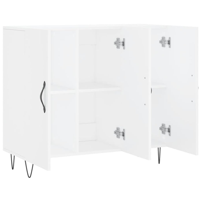Credenza Bianca 90x34x80 cm in Legno Multistrato 828100