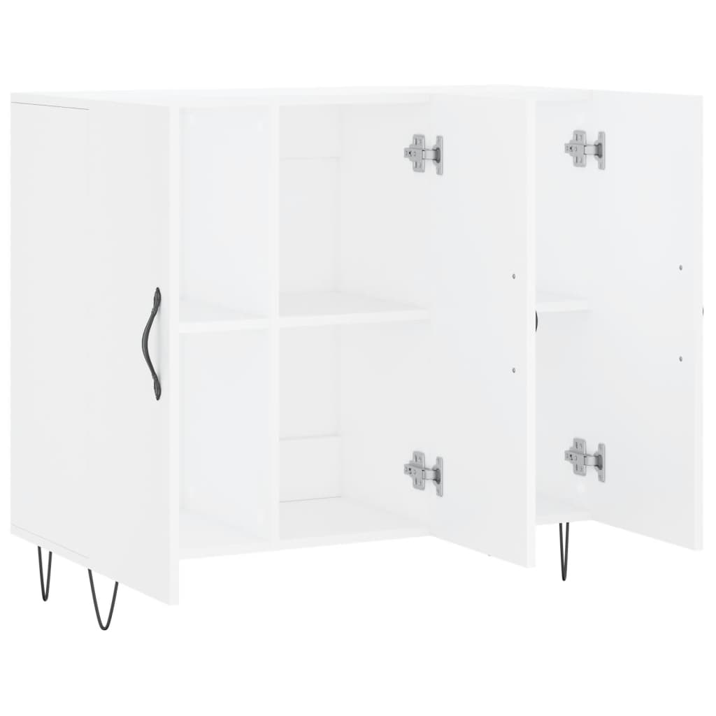 Credenza Bianca 90x34x80 cm in Legno Multistrato 828100