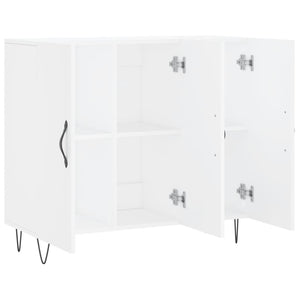 Credenza Bianca 90x34x80 cm in Legno Multistrato 828100