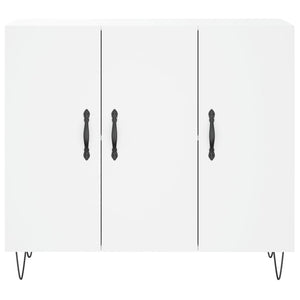 Credenza Bianca 90x34x80 cm in Legno Multistrato 828100