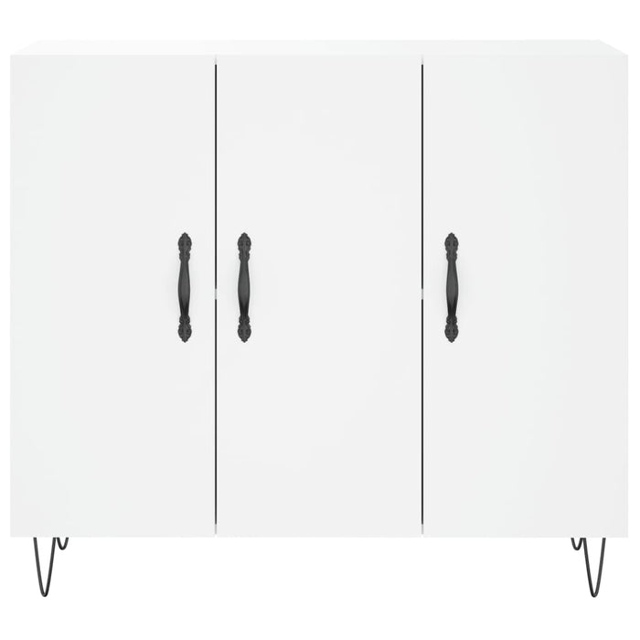 Credenza Bianca 90x34x80 cm in Legno Multistrato 828100