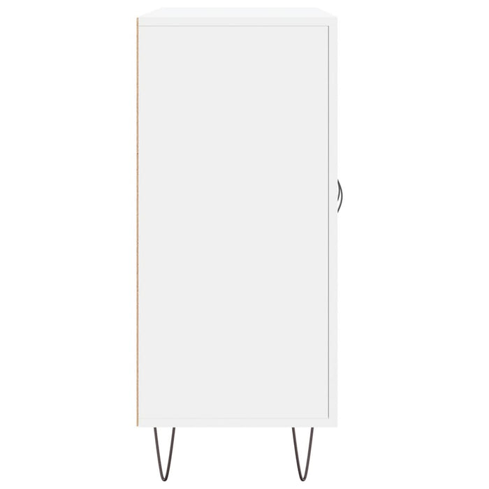 Credenza Bianca 90x34x80 cm in Legno Multistrato 828100