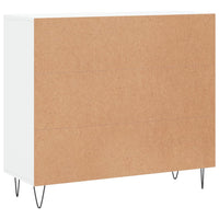 Credenza Bianca 90x34x80 cm in Legno Multistrato 828100