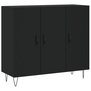 Credenza Nera 90x34x80 cm in Legno Multistratocod mxl 127112